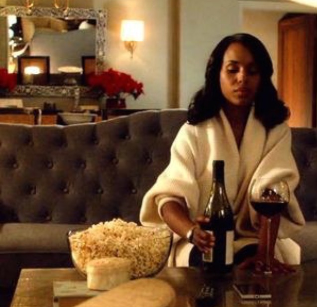 the real scandal: olivia pope drinks fake wine